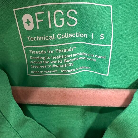 Figs Fionlite Size Small Catarina Top Zamora Jogger Safety Green Limited Edition - Picture 3 of 16